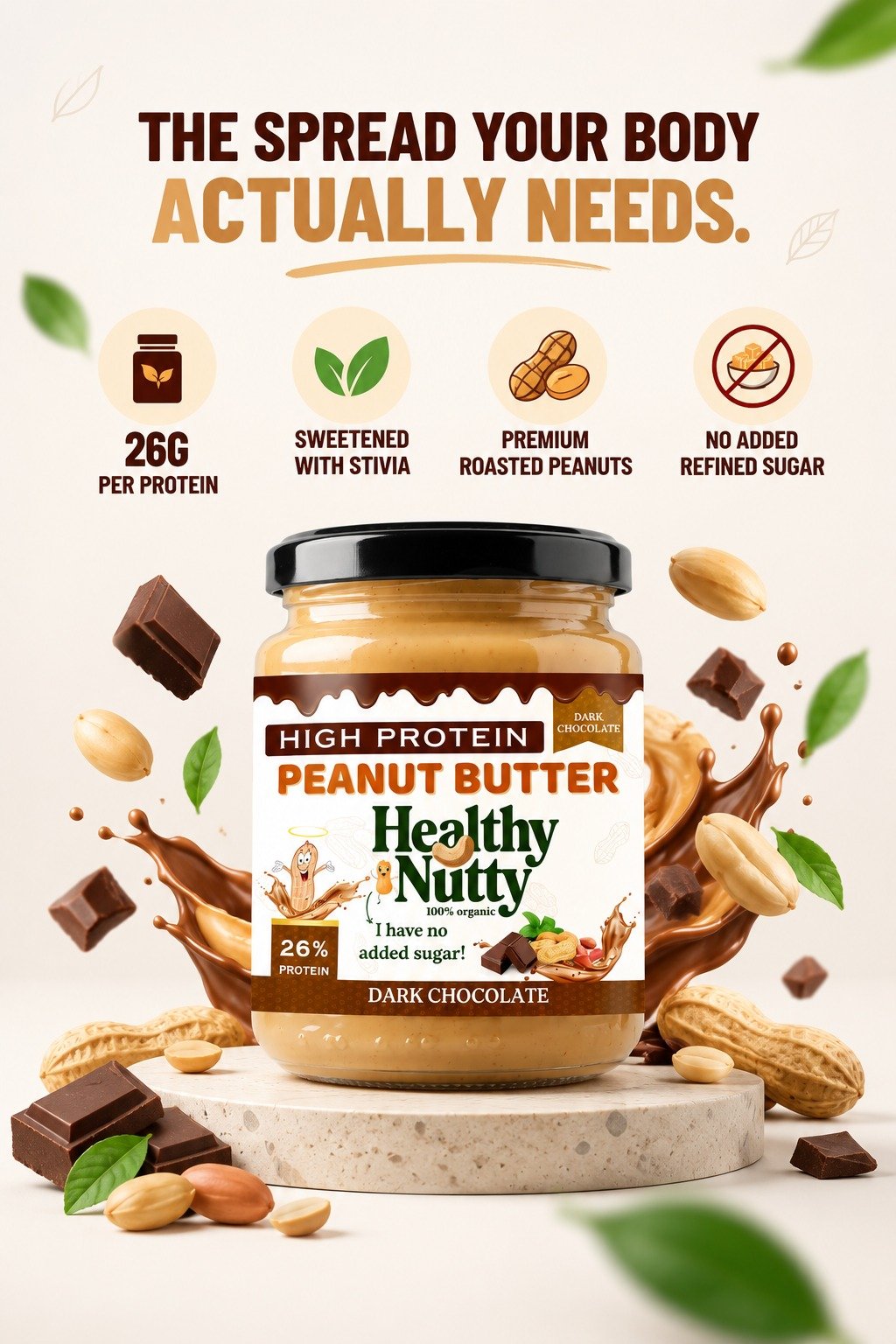 100% Natural Peanut Butter - No Preservatives