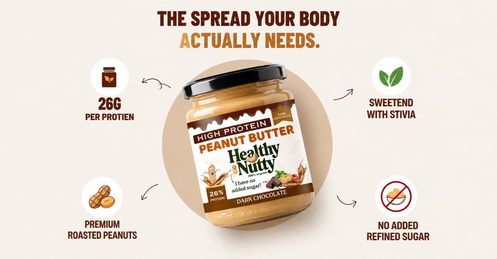 100% Natural Peanut Butter - No Preservatives